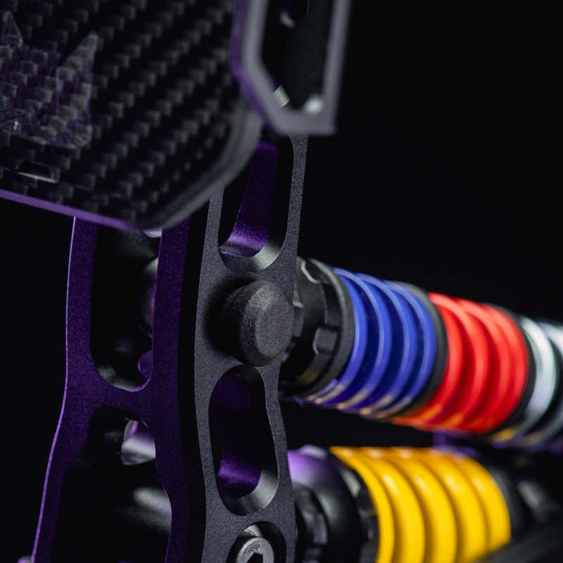 PurrPRO Brake Pedal with 200 kg Load Cell and adjustable hydraulic dampers