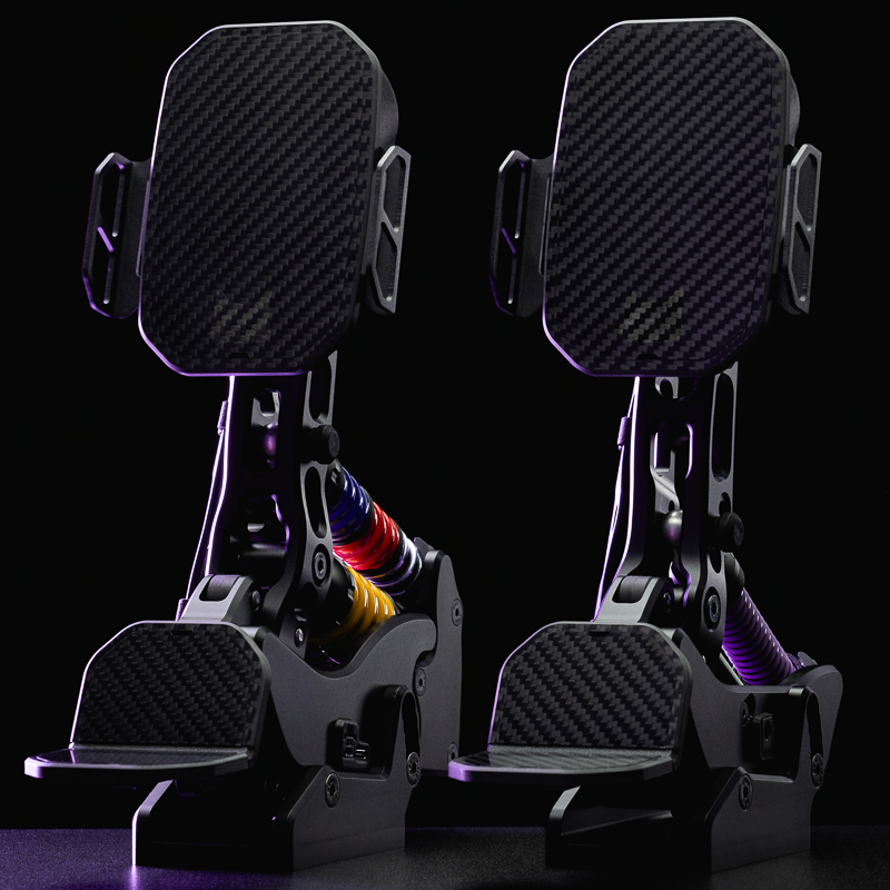 PurrPRO FORMULA PEDALS - Load Cell & Hydraulic Damping Sim Racing Pedals set for PC