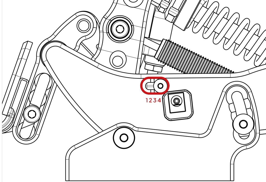 Throttle travel slider with four positions