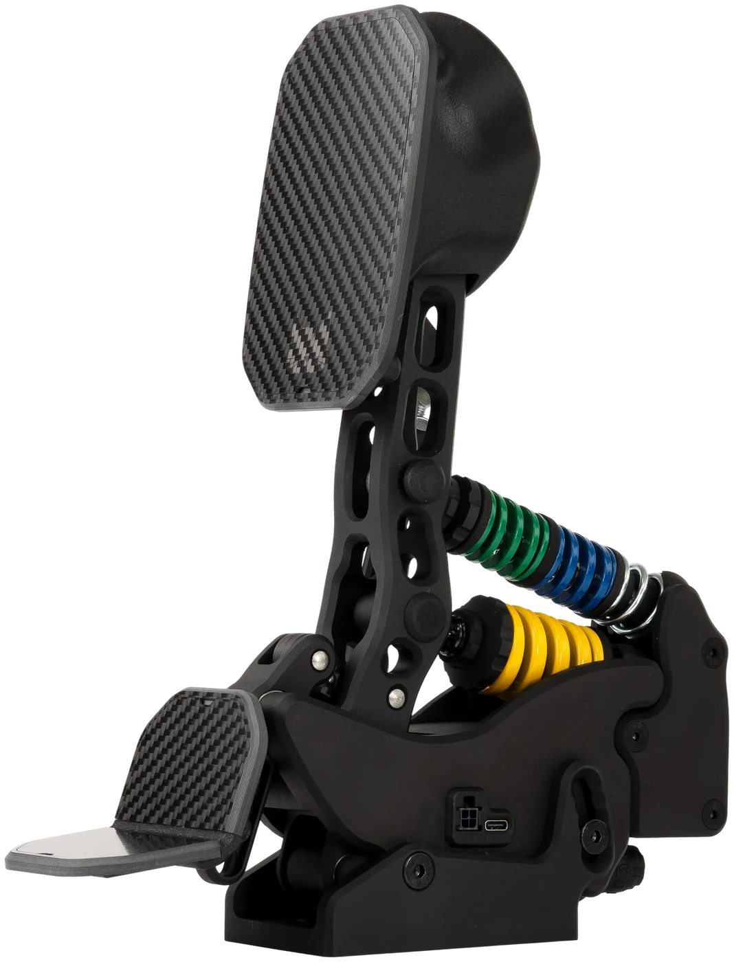 PurrPRO FORMULA brake pedal: carbon face, lever, colour-coded springs and Active Heel Support
