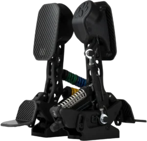 PurrPRO FORMULA PEDALS — brake and throttle set with 200 kg load cell, hydraulic damping and PurrForce haptics