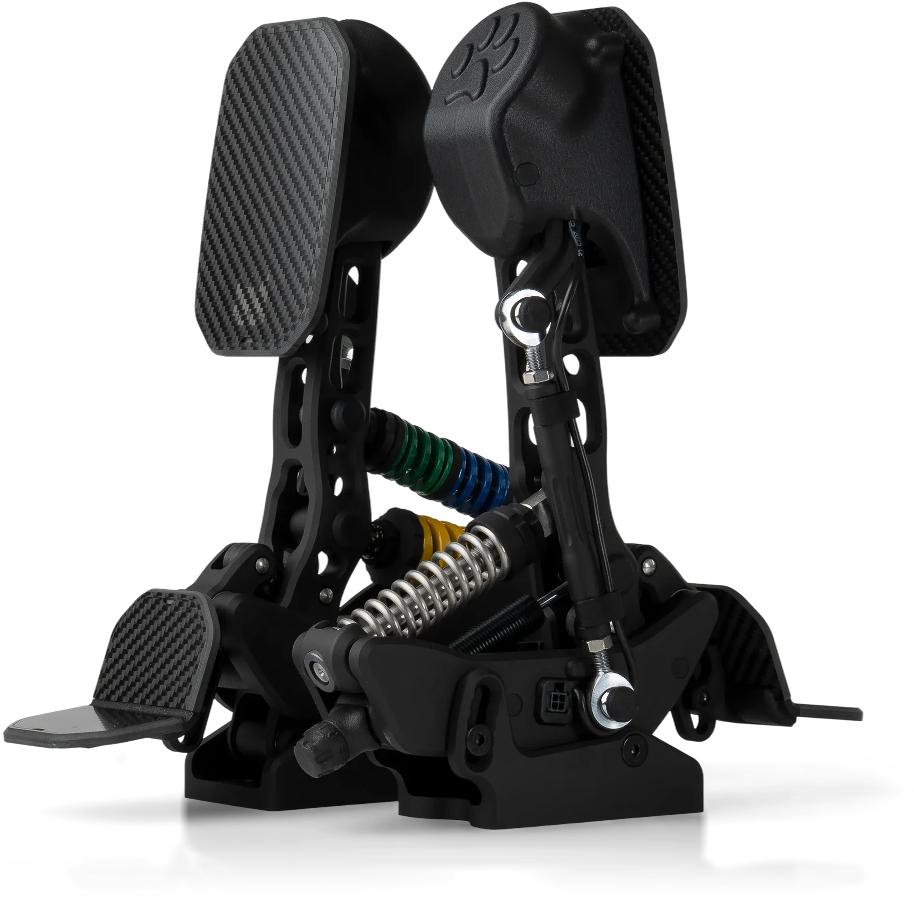 PurrPRO FORMULA PEDALS — brake and throttle set with 200 kg load cell, hydraulic damping and PurrForce haptics