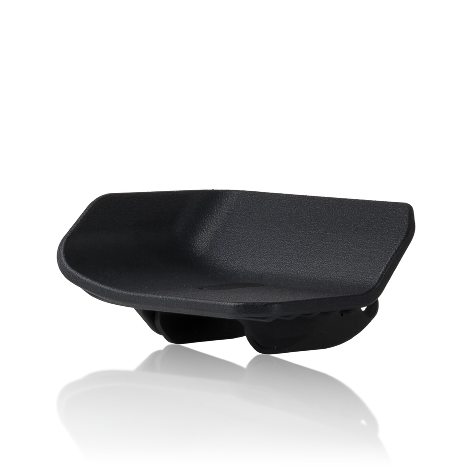 Asymmetric bespoke heel cup, left, for PurrPRO GT PEDALS