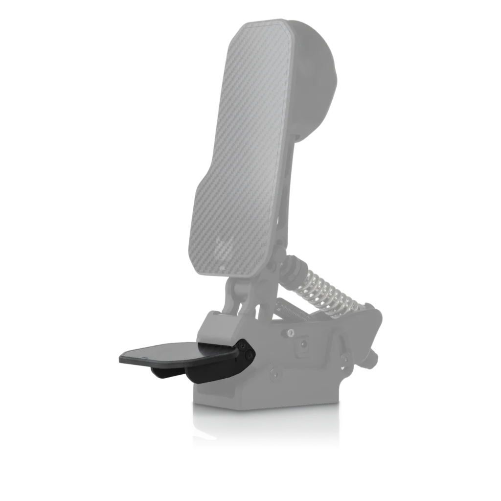 Individual heel support (I.H.S) mounted on a PurrPRO GT pedal
