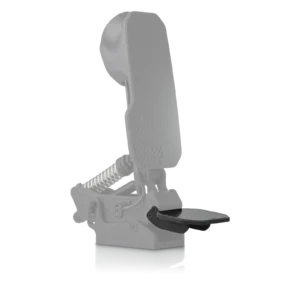 Individual heel support (I.H.S) mounted on a PurrPRO GT pedal, second angle